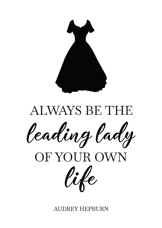 Audrey Hepburn Quote Print