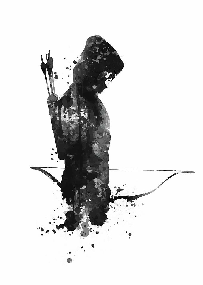 Arrow Watercolor Art