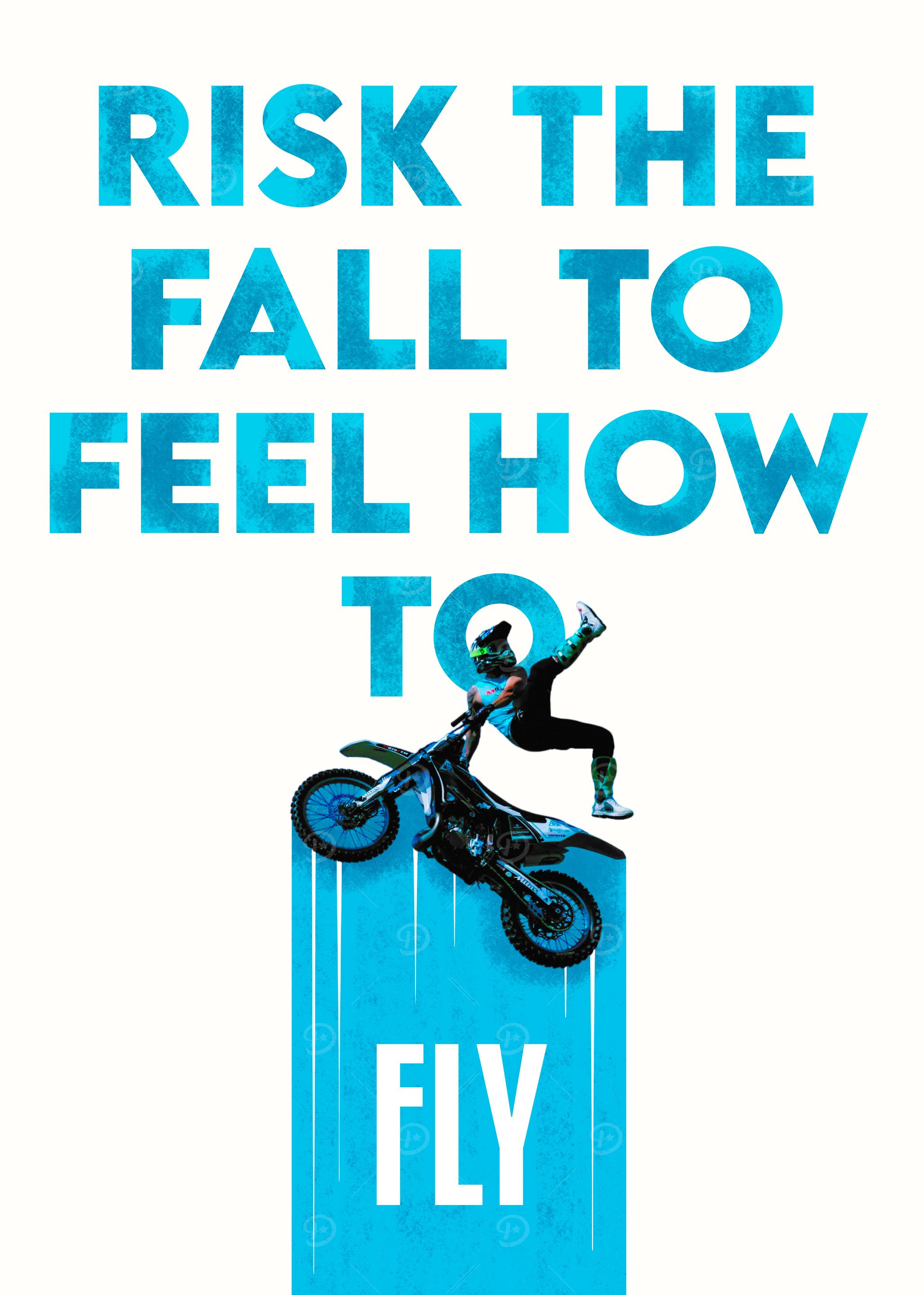 Risk the Fall to Fly : Motocross