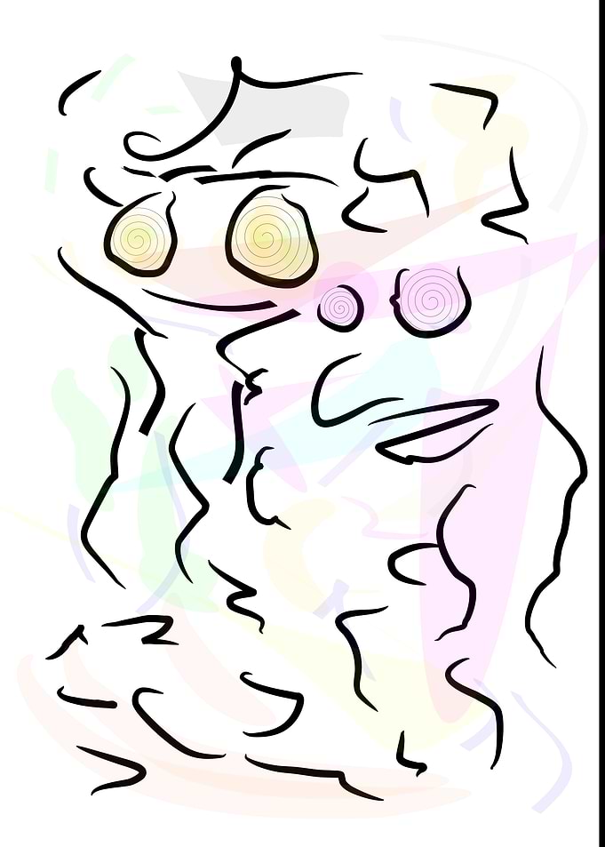 Abstract Faces with Swirls