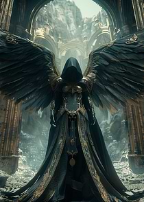 Dark Angel with Wings