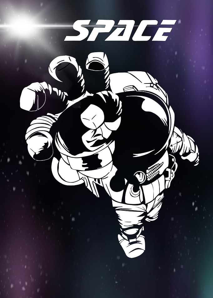 Space Astronaut Illustration