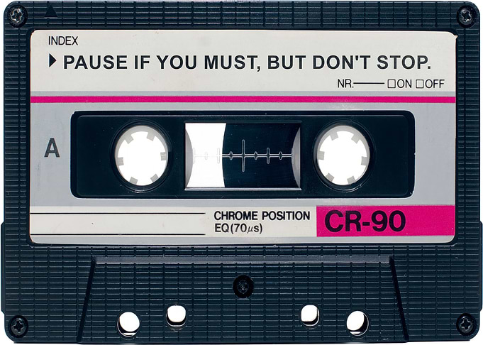 Motivation Vintage Audio Cassette tape