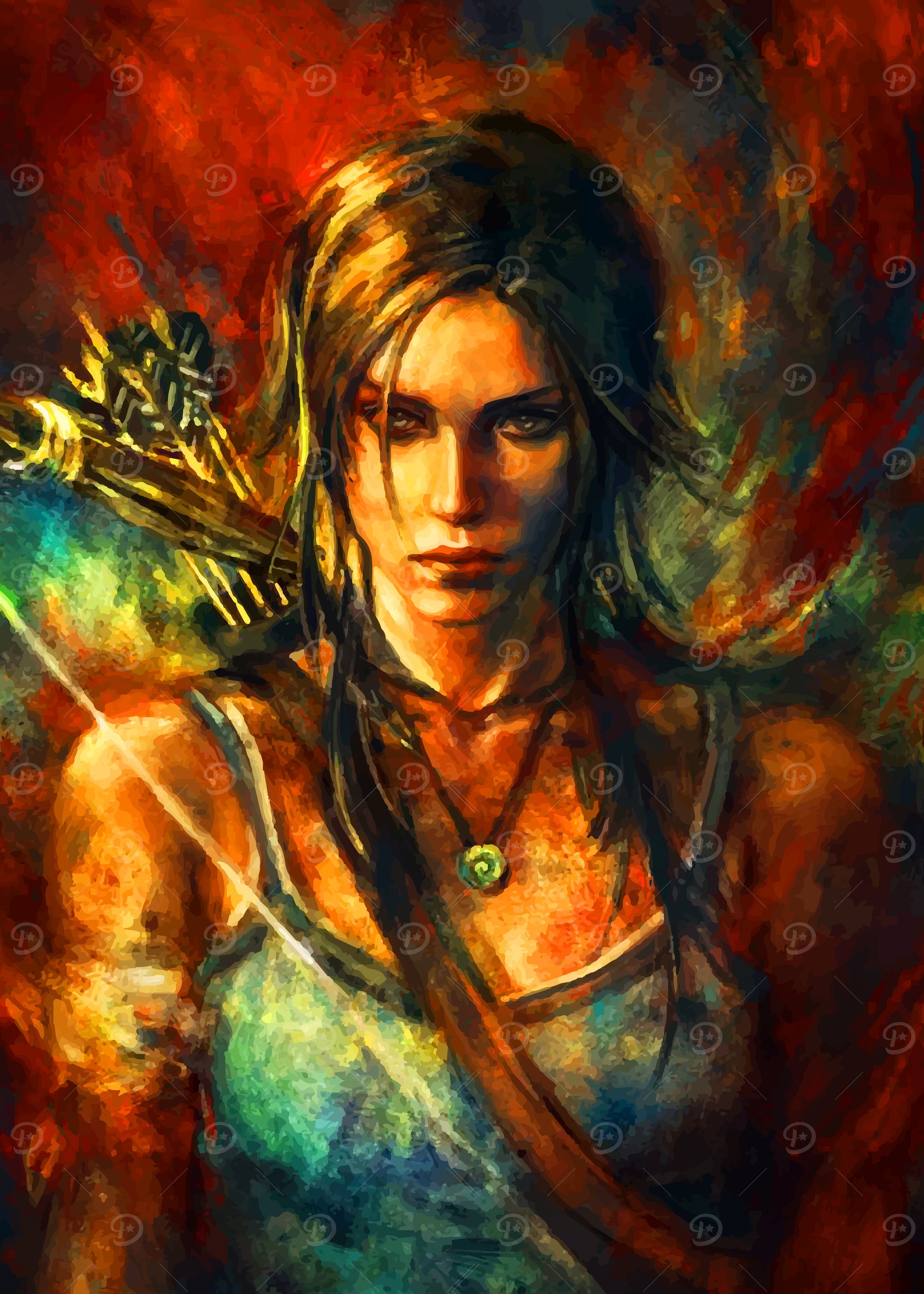 Women Warrior Painting