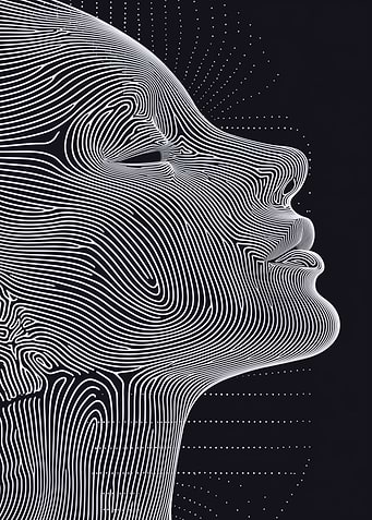 Line Art Face Illusion
