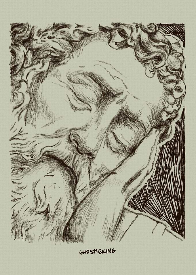 Pencil Sketch of a Man's Face