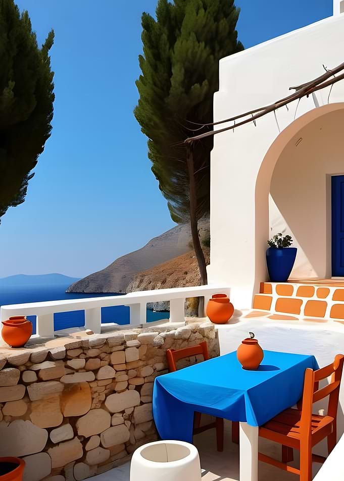 Mediterranean Terrace View