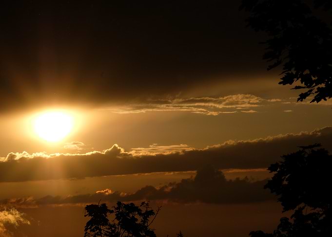 Golden Sunset Sky