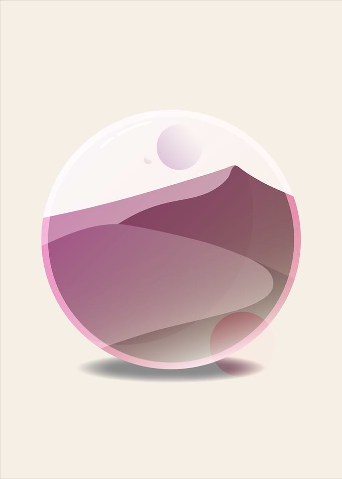 Glass Planet - Desert Landscape