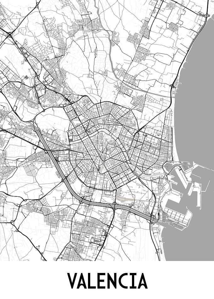 Valencia City Map