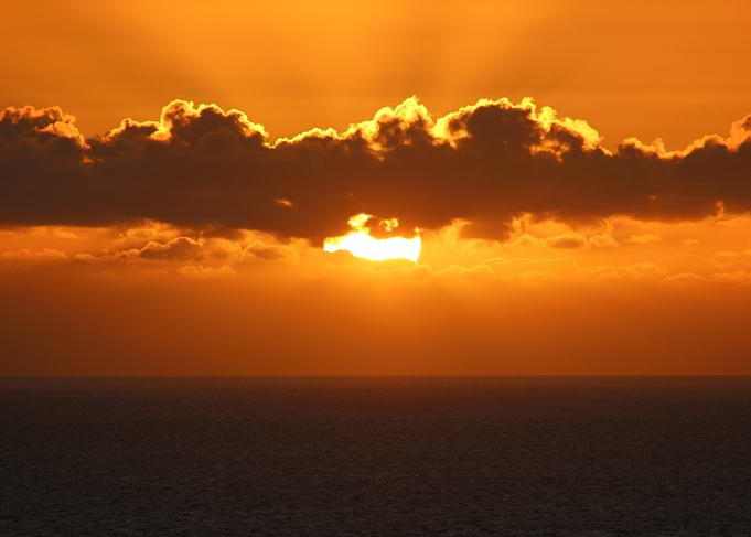Sunset Over Ocean