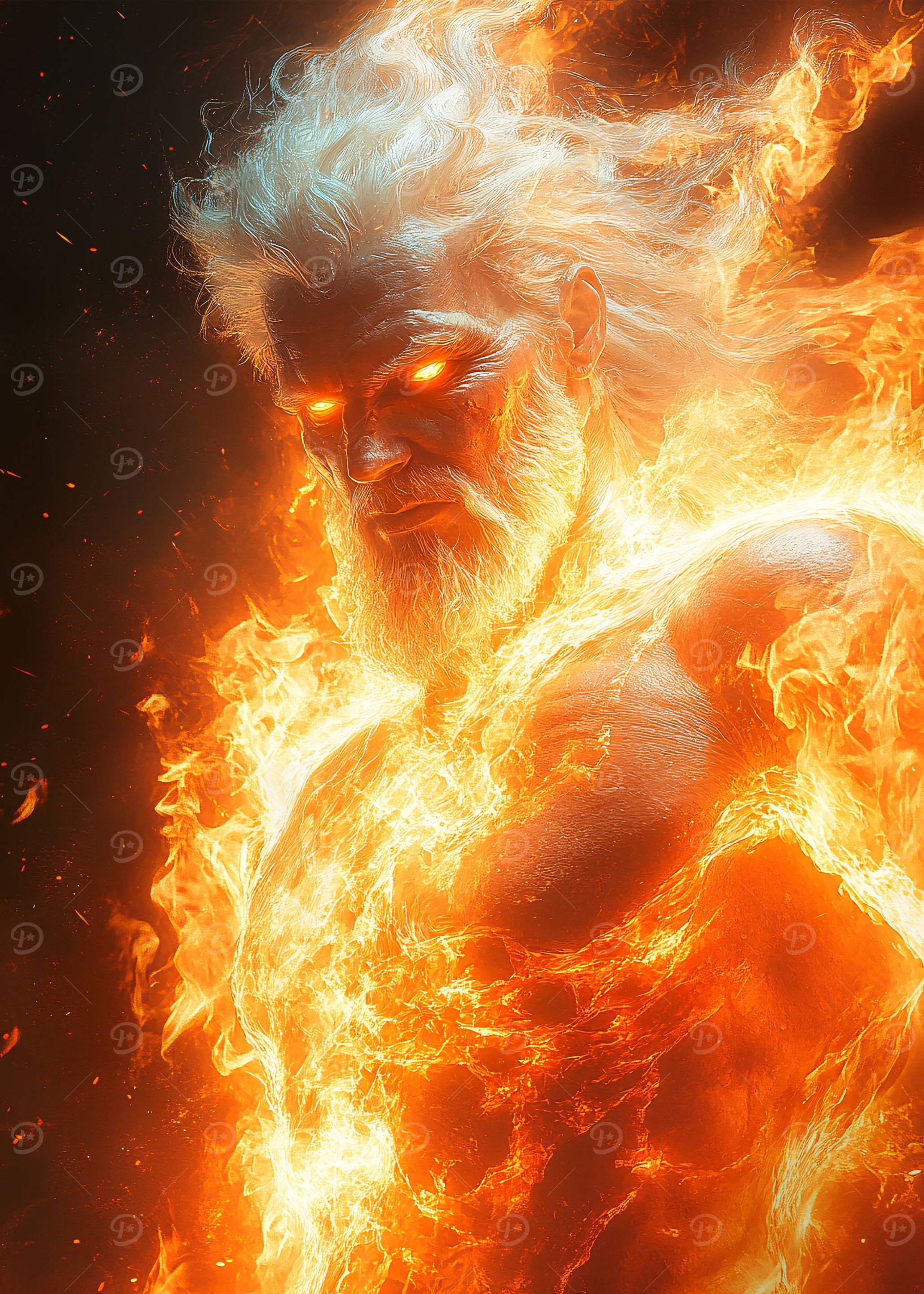 Fiery God Figure