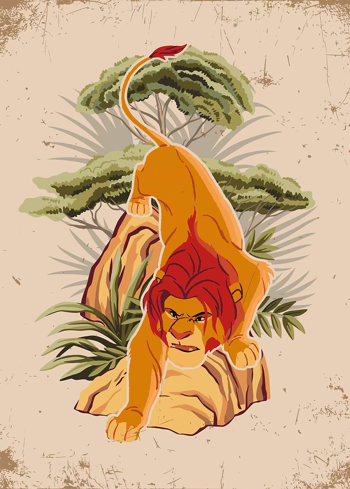 Simba Trees Pose