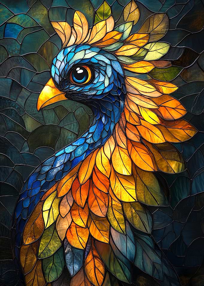Stained Glass Bird