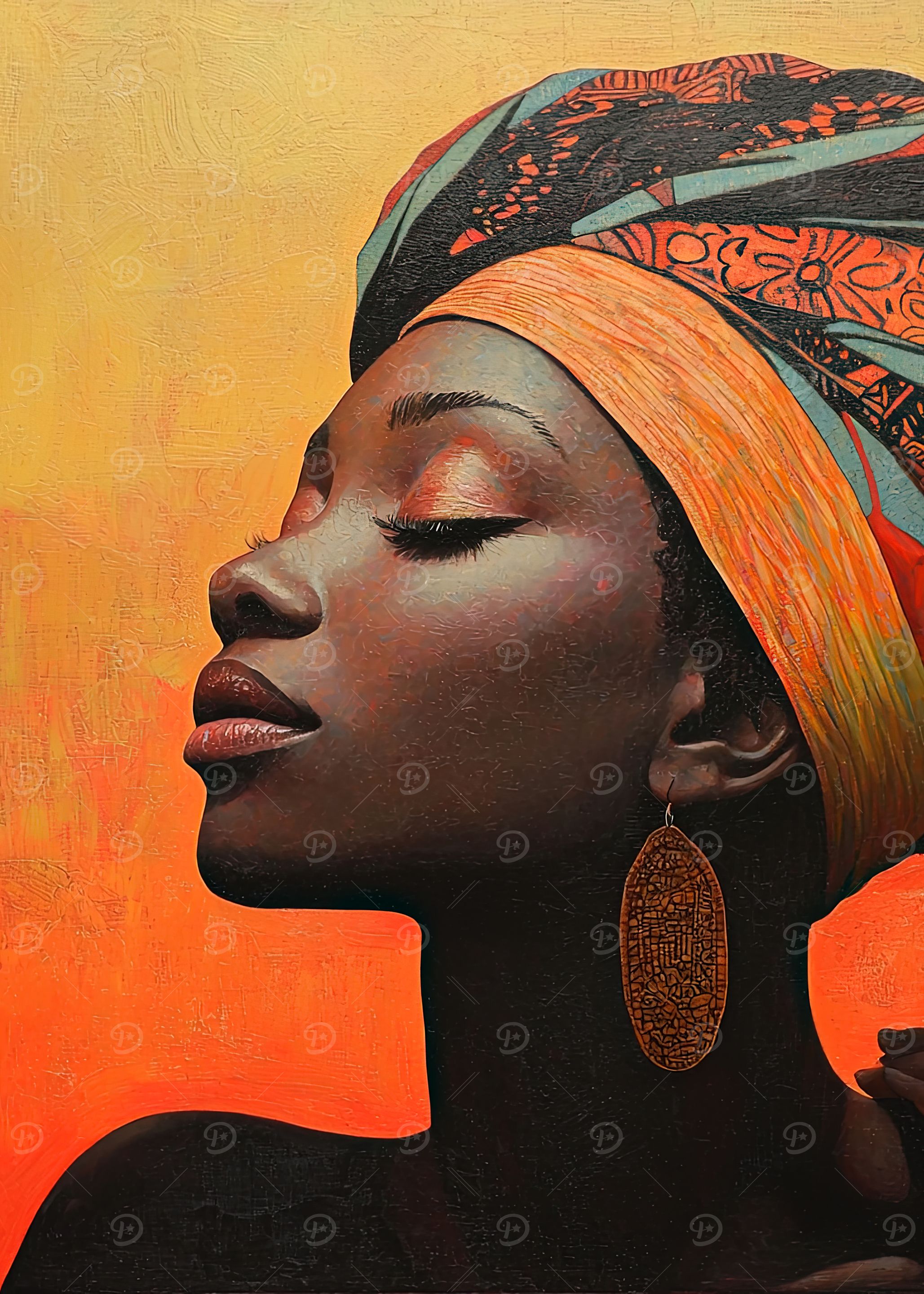 Elegance of the Ivory Coast: A Portrait in Warm Hues