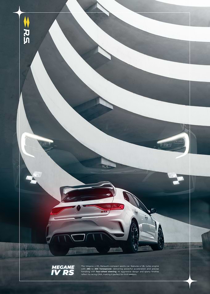 Renault Mégane 4 RS Poster - Compact Sport Redefined