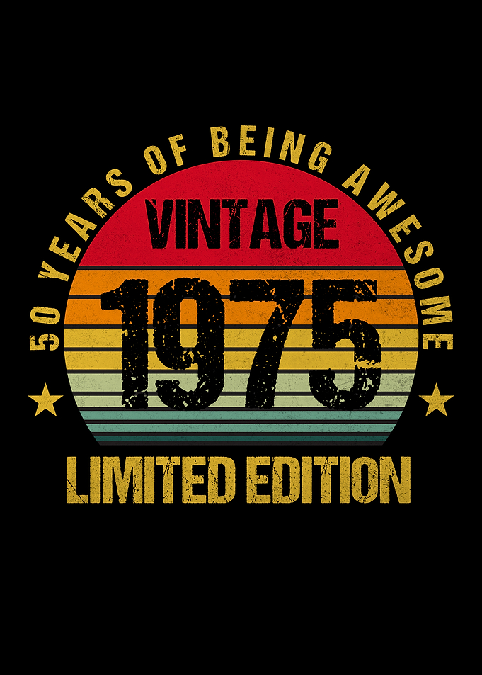 50 Years Old 1975 50th Birthday Vintage