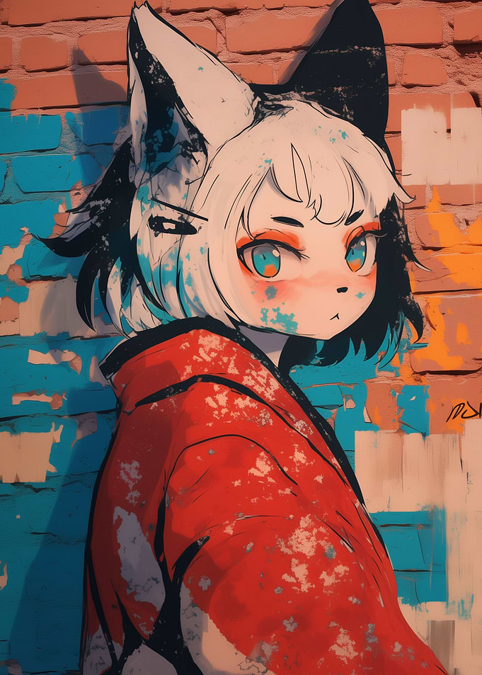 Anime Girl Graffiti