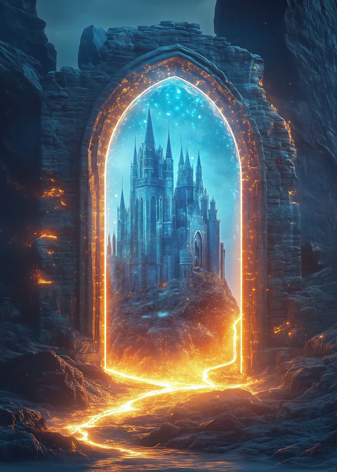 Magical Portal Gate to Castle