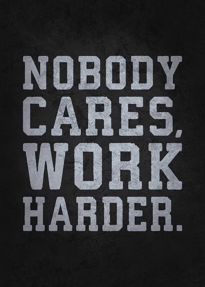 Nobody Cares, Work Harder
