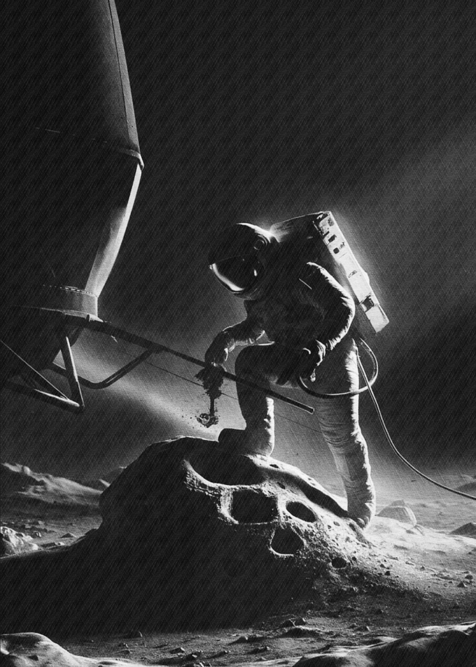 Astronaut on the Moon