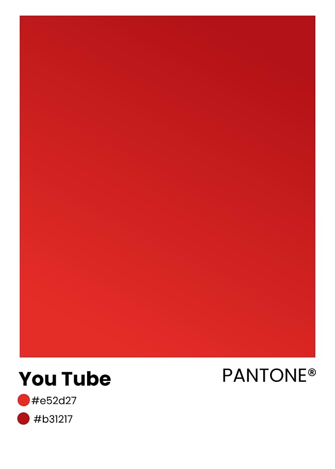 YouTube Red Color Palette