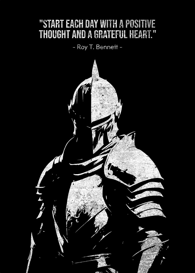 Knight with Quote