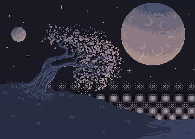 A tree at the edge of the universe