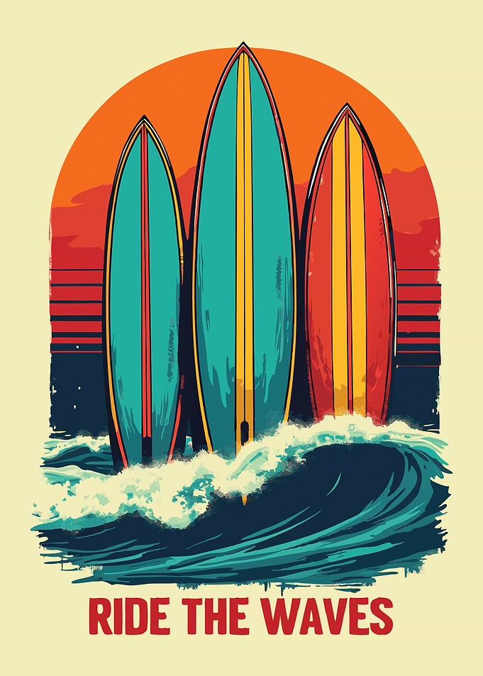 Surfboard Sunset