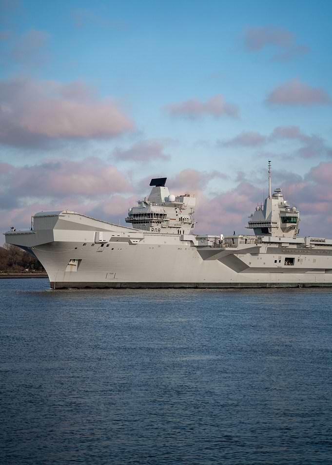Aircraft Carrier 'HMS Queen Elizabeth' - Front View