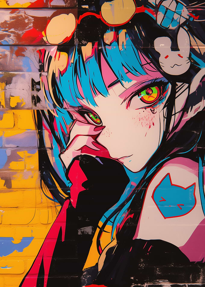 Anime Girl Graffiti