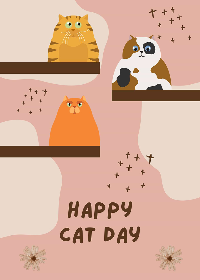 Happy Cat Day Card