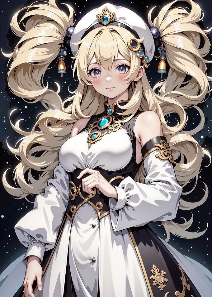 Anime Girl with Blonde Hair