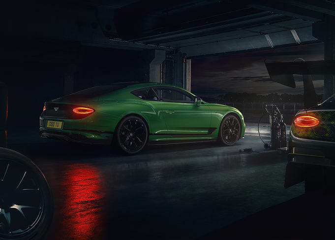 Green Bentley Continental GT