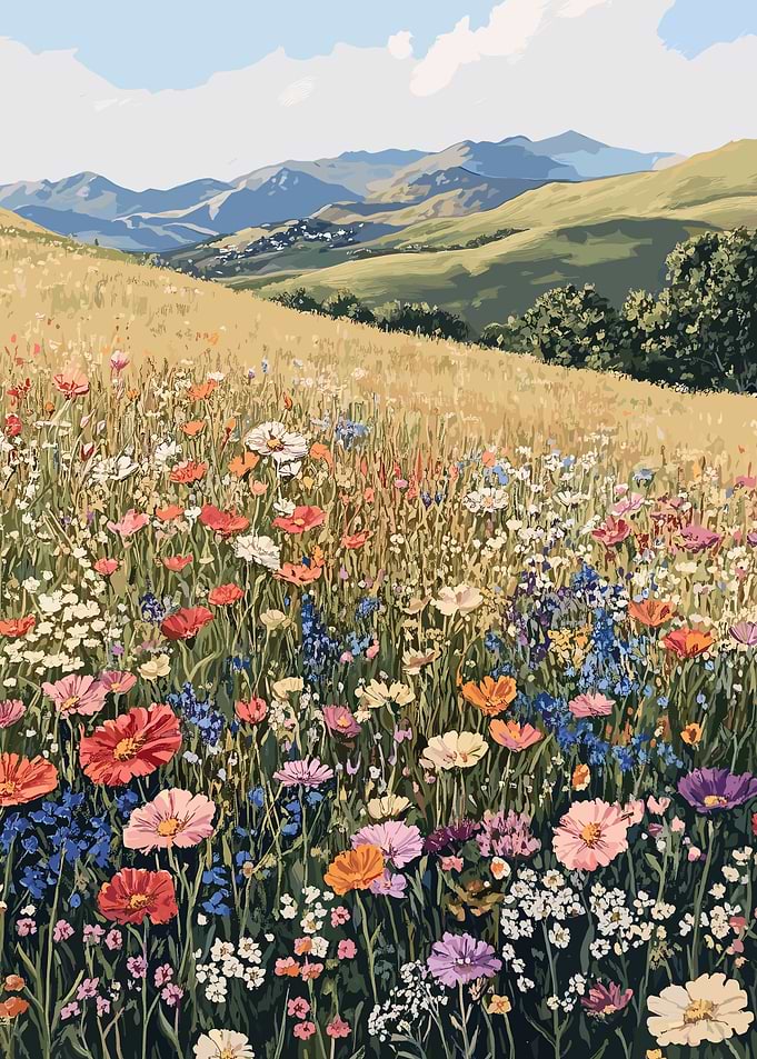 Wildflower Meadow Landscape