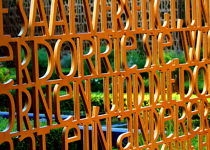 Golden Letter Wall