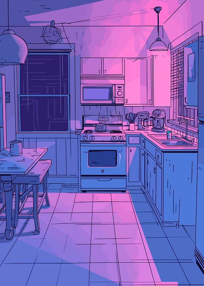 Kitchen Interior Illustration