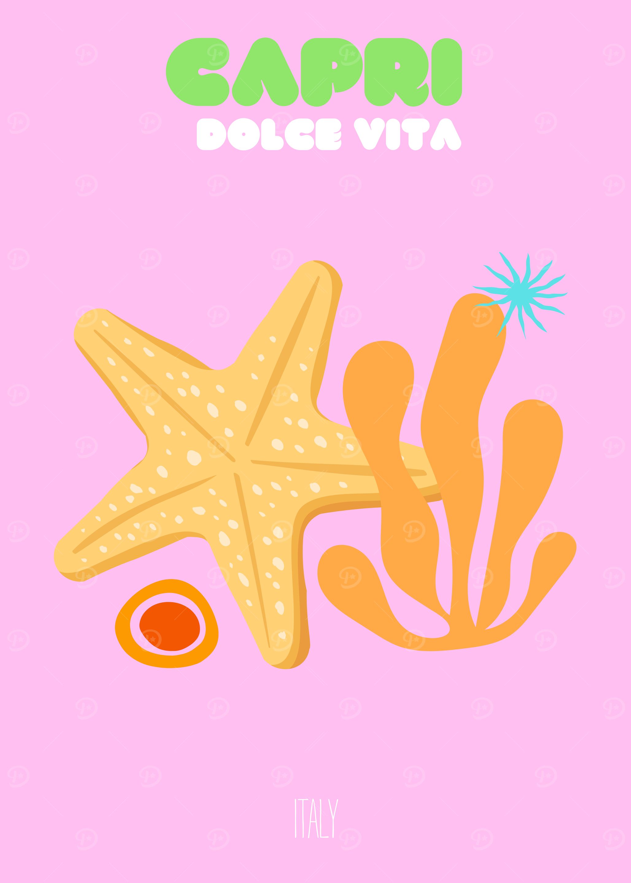 Capri Dolce Vita Poster