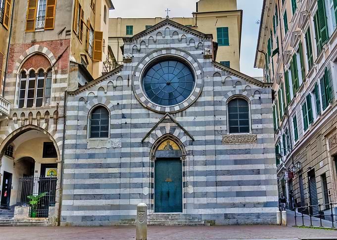 Genoa Striped Church Facade