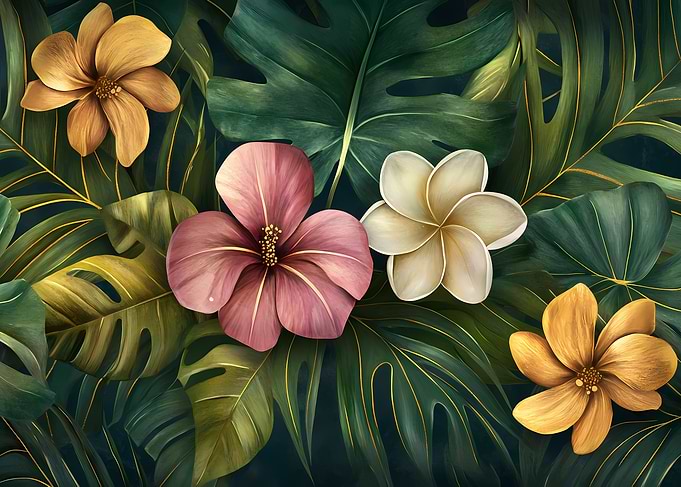 Tropical Floral Illustration