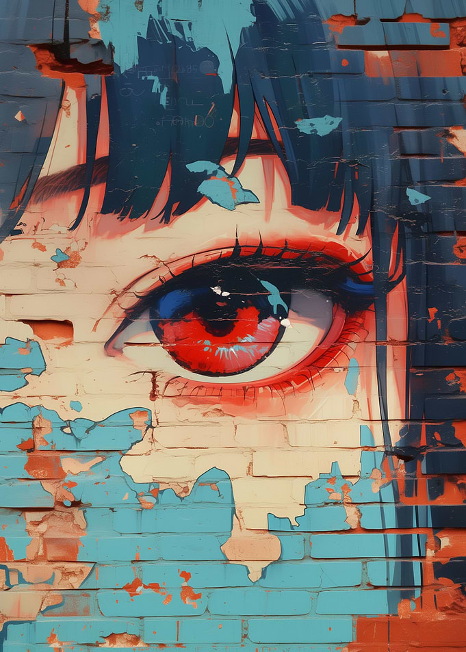Anime Eye Graffiti