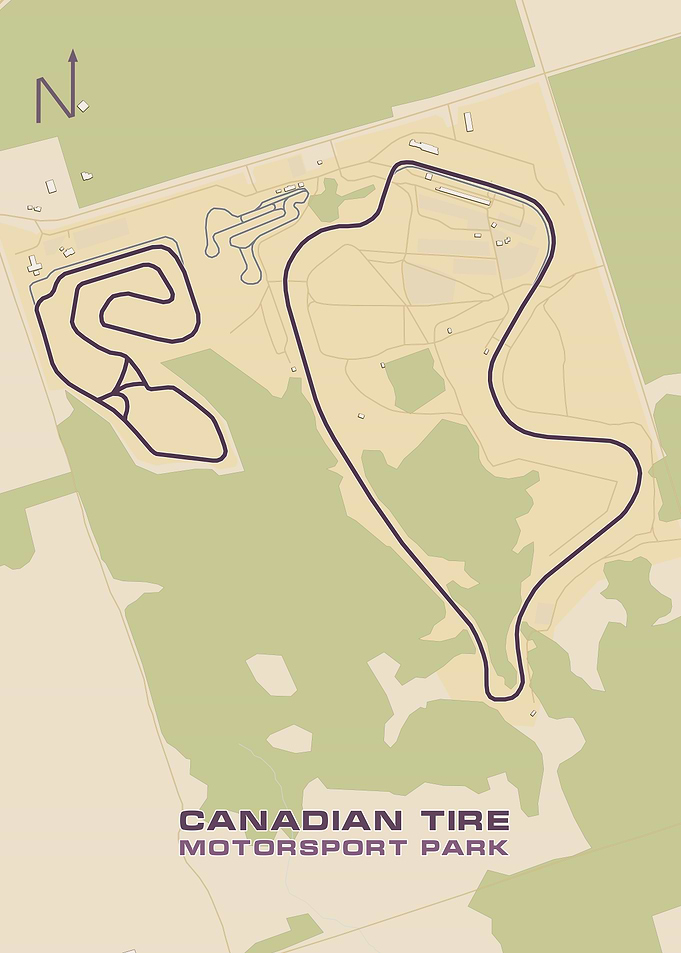 Canadian Tire Motorsport Park Map