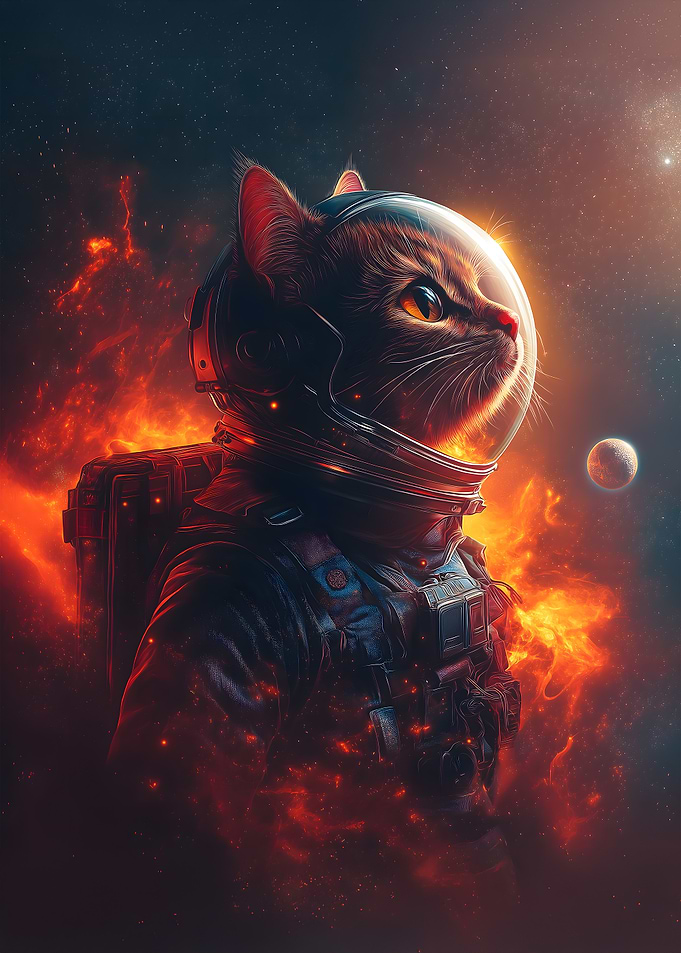 Space Cat Astronaut