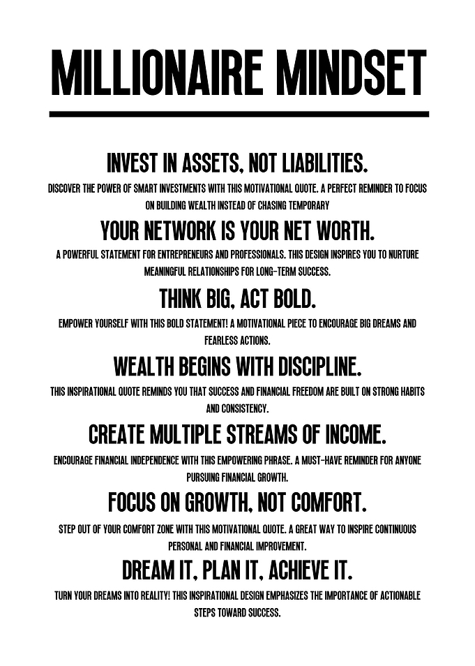 Millionaire Mindset Quotes