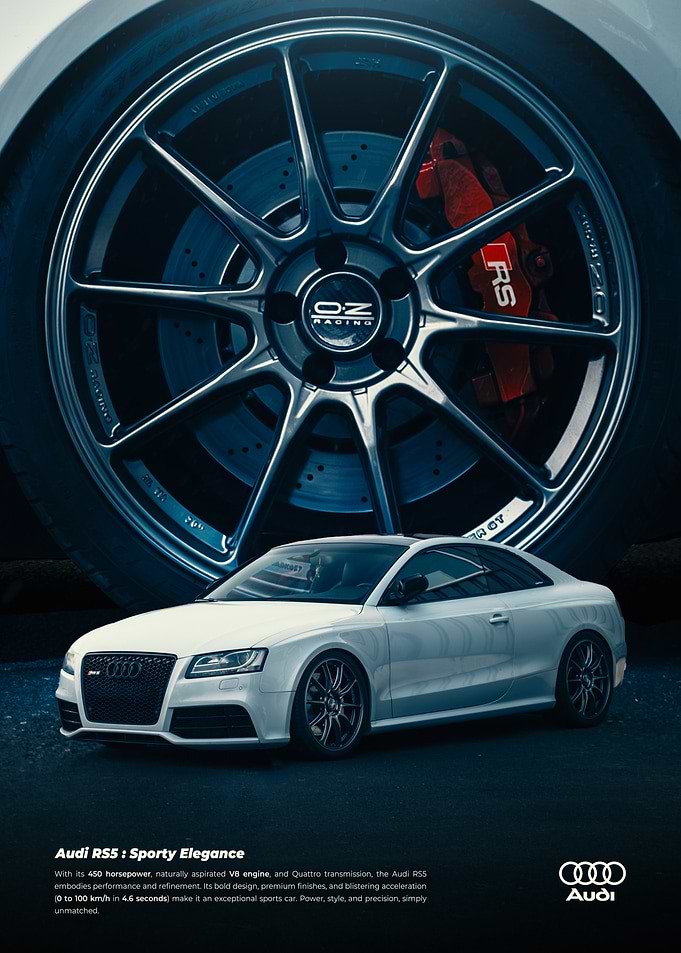 Audi RS5 Poster - Power Meets Elegance