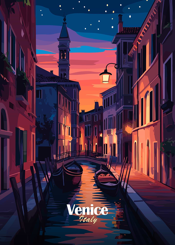 Venice Canal Night