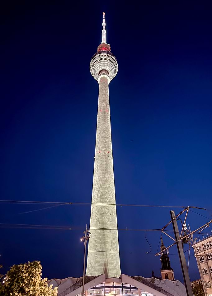 Berlin TV Tower at Night