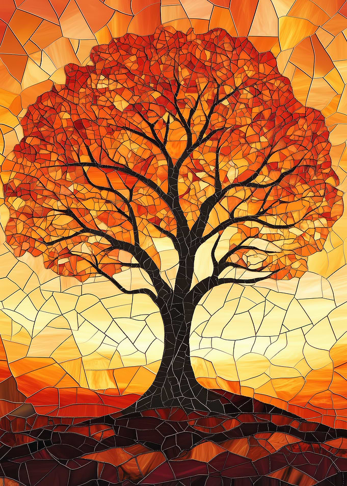 Mosaic Autumn Tree