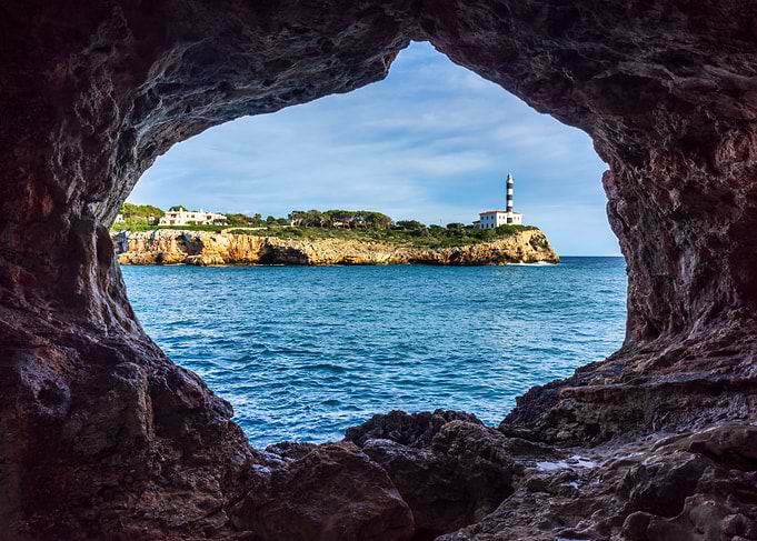 Lighthouse View from Cave