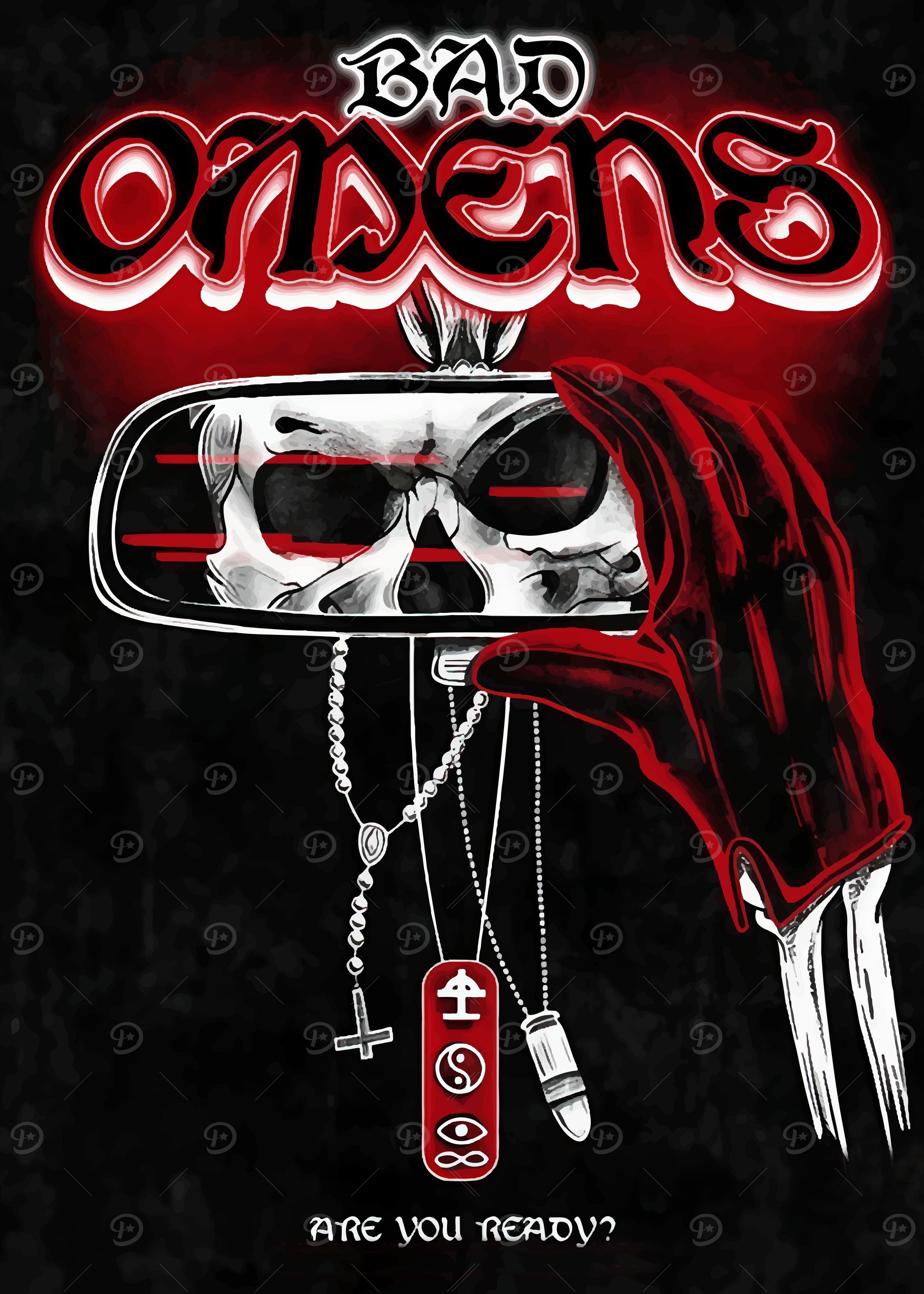 Bad Orders Skull Graphic
